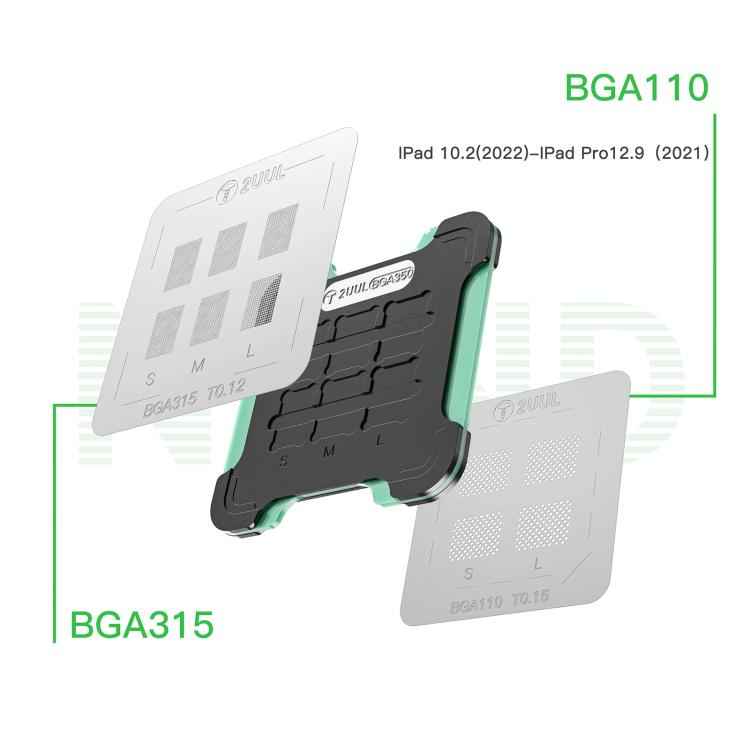 2UUL BH16 NAND REBALL BASE Magnetic Dual-Sided Reballing Platform Set