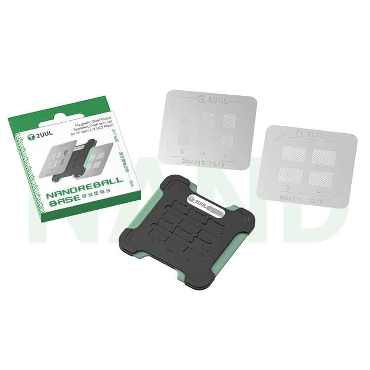 2UUL BH16 NAND REBALL BASE Magnetic Dual-Sided Reballing Platform Set