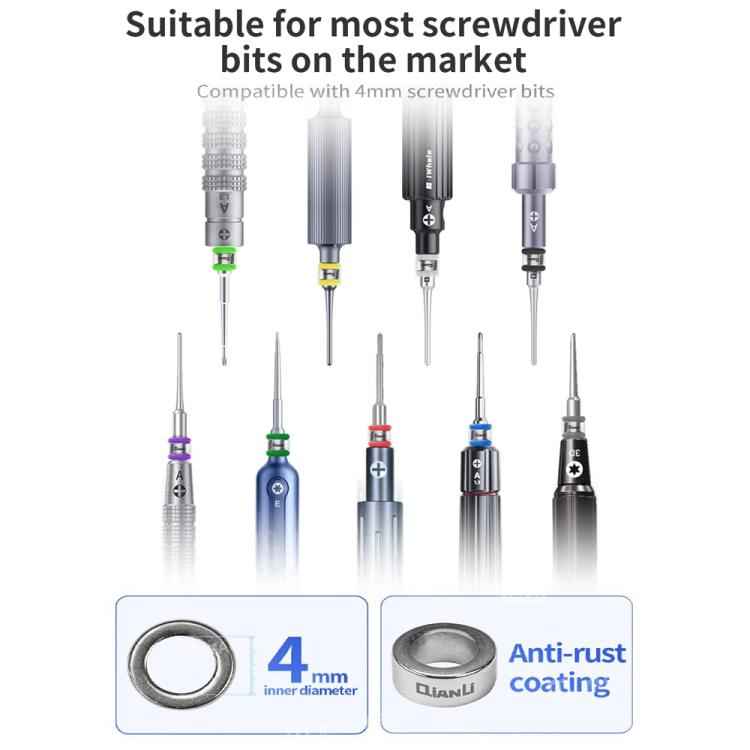 Qianli Multiple Colors Screwdriver Bit Magnetizer Compatible with 4mm Screwdriver Bits