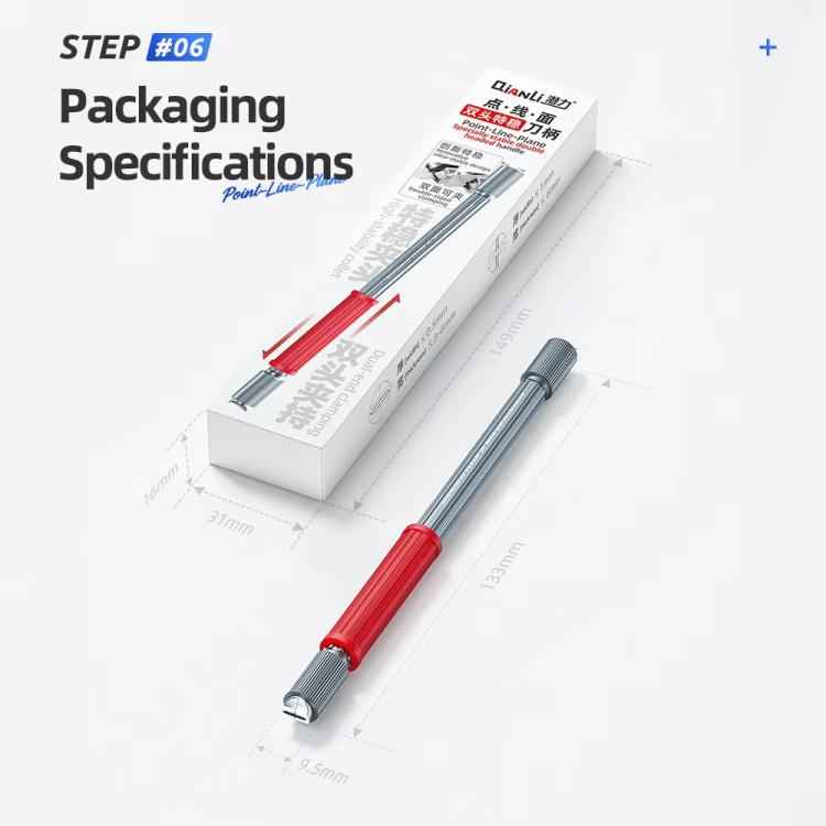 Qianli Dot Line Flatness Non-Slip Wear-Resistant Double-Ended Extra Stable Knife Handle