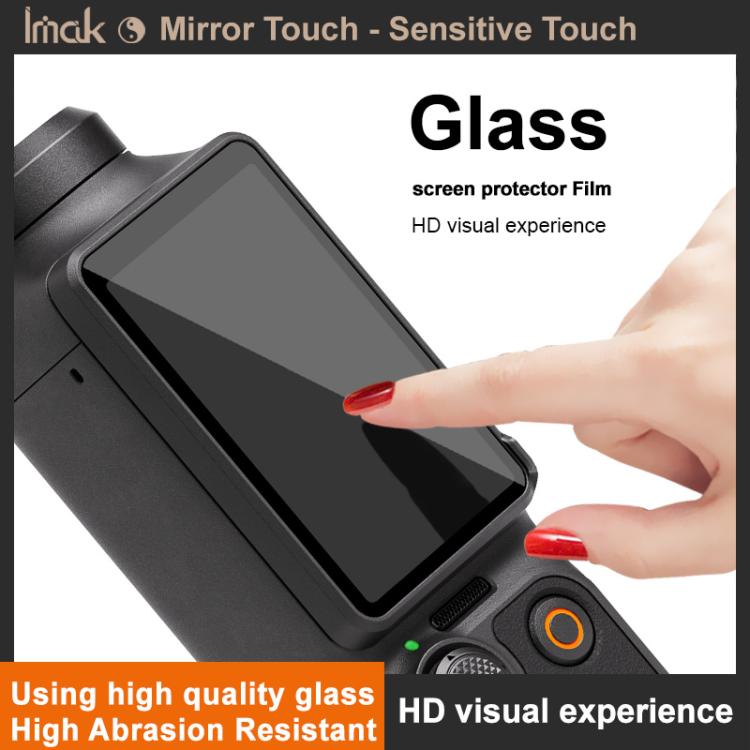 imak Tempered Glass Film with Camera Lens Film, For DJI Osmo Pocket 4, For DJI Osmo Action 6