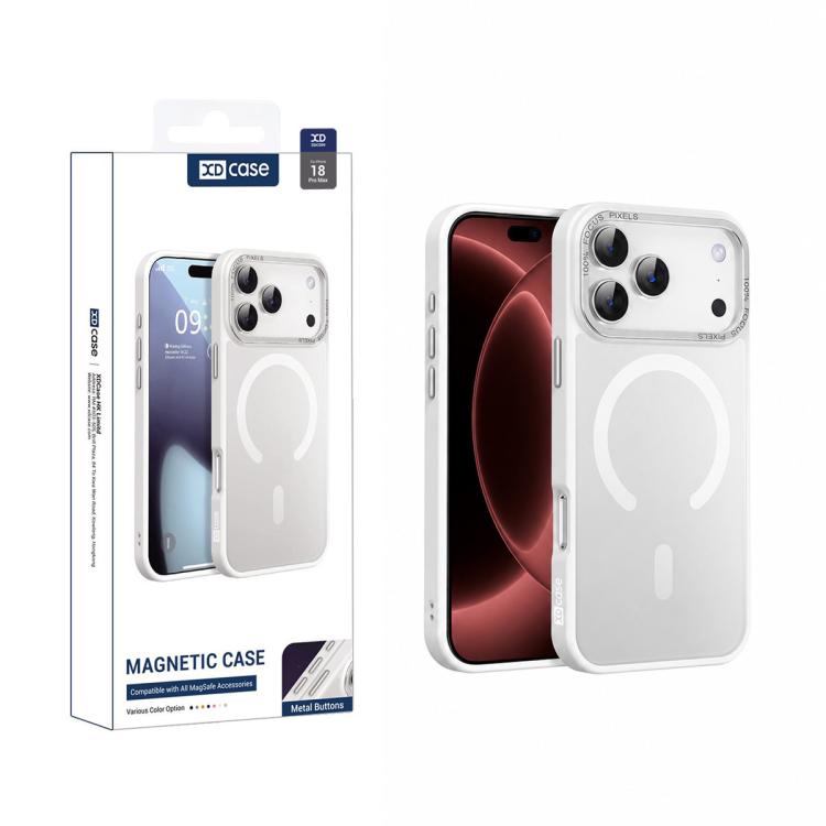 XDcase Metal Lens Frame Skin Feel Magnetic Phone Case, For iPhone 18, For iPhone 18 Pro, For iPhone 18 Pro Max, For iPhone 17 Pro Max, For iPhone 17 Pro, For iPhone 17