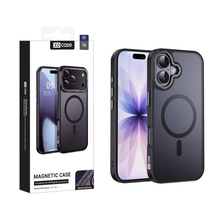 XDcase Metal Lens Frame Skin Feel Magnetic Phone Case, For iPhone 18, For iPhone 18 Pro, For iPhone 18 Pro Max, For iPhone 17 Pro Max, For iPhone 17 Pro, For iPhone 17
