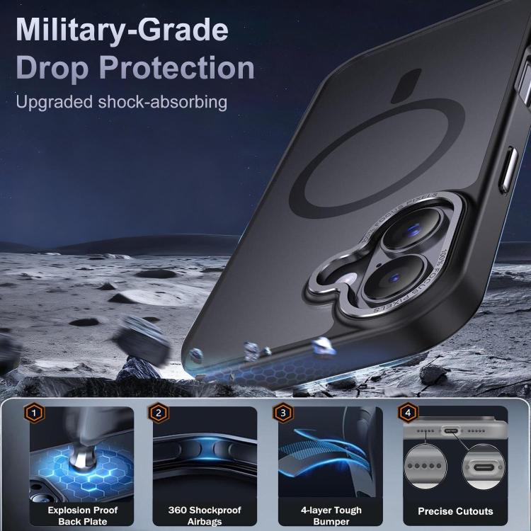 XDcase Metal Lens Frame Skin Feel Magnetic Phone Case, For iPhone 18, For iPhone 18 Pro, For iPhone 18 Pro Max, For iPhone 17 Pro Max, For iPhone 17 Pro, For iPhone 17