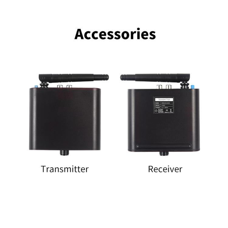 AU2410R2 2.4G Wireless Audio Transmitter, 1 Transmitter + 2 Receivers