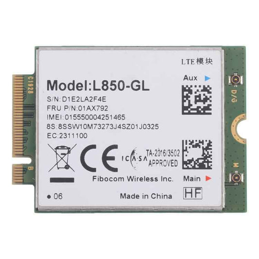 L850-GL 4G Wireless Module For Lenovo Thinkpad X380 X390 L480 T480 T580 T14 X1C 01AX792, L850-GL 4G