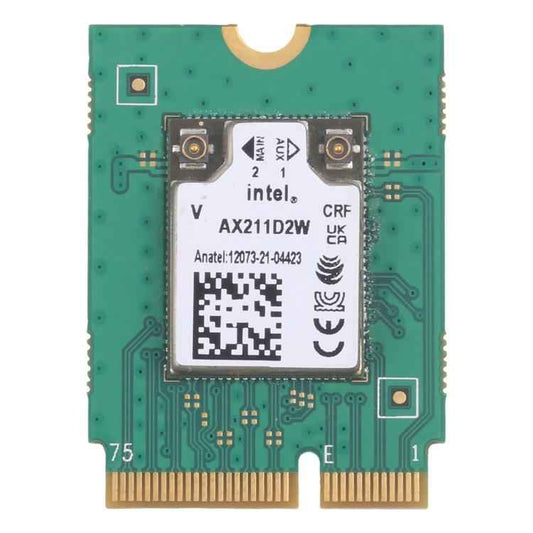 WiFi 6E Intel AX211D2W M.2 Dual Band WiFi Bluetooth Wireless Card, AX211D2W