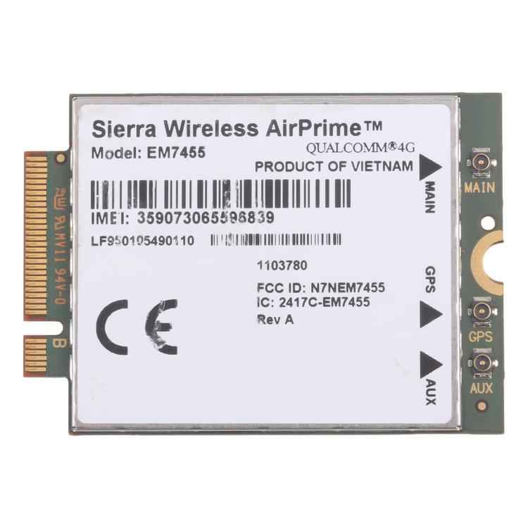 Huasj EM7455 1103582 FDD/TDD LTE Cat6 NGFF M.2 4G Module 300Mbps For Laptop / 4G router, EM7455