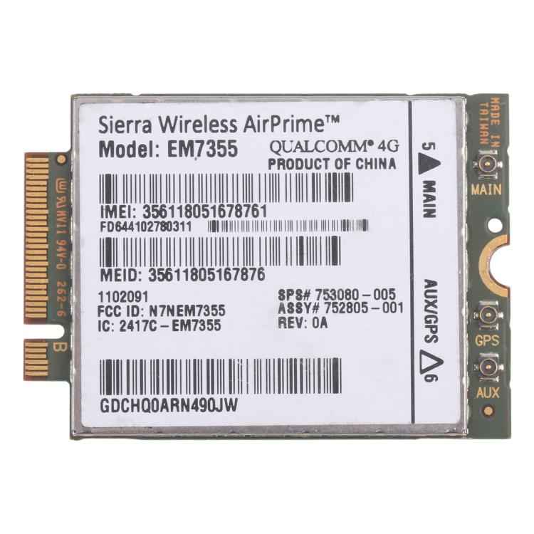 EM7355 Gobi5000 WWAN 4G LTE 753080-005 For HP EliteBook 820 840 850 G1, EM7355 Gobi5000