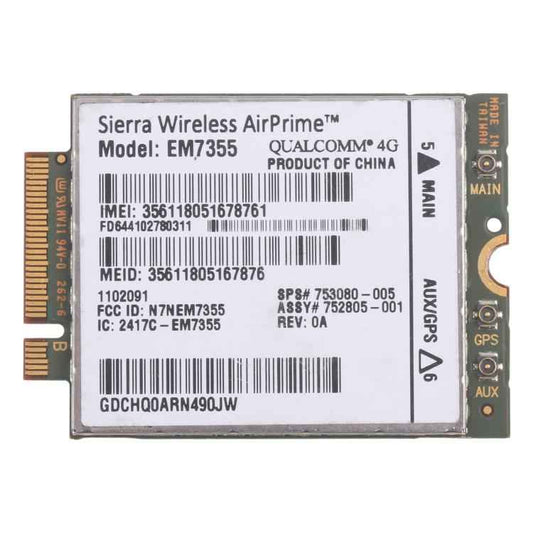 EM7355 Gobi5000 WWAN 4G LTE 753080-005 For HP EliteBook 820 840 850 G1, EM7355 Gobi5000