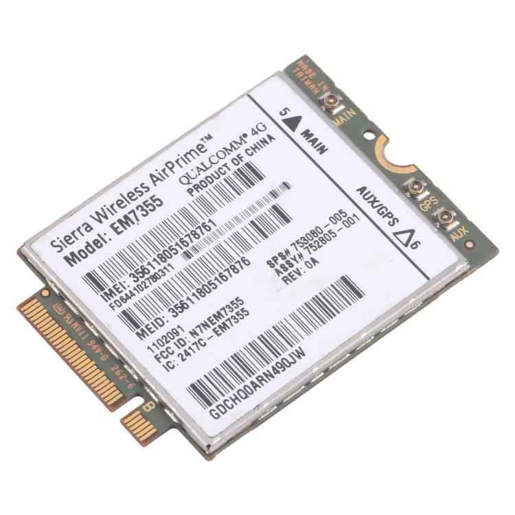 EM7355 Gobi5000 WWAN 4G LTE 753080-005 For HP EliteBook 820 840 850 G1, EM7355 Gobi5000