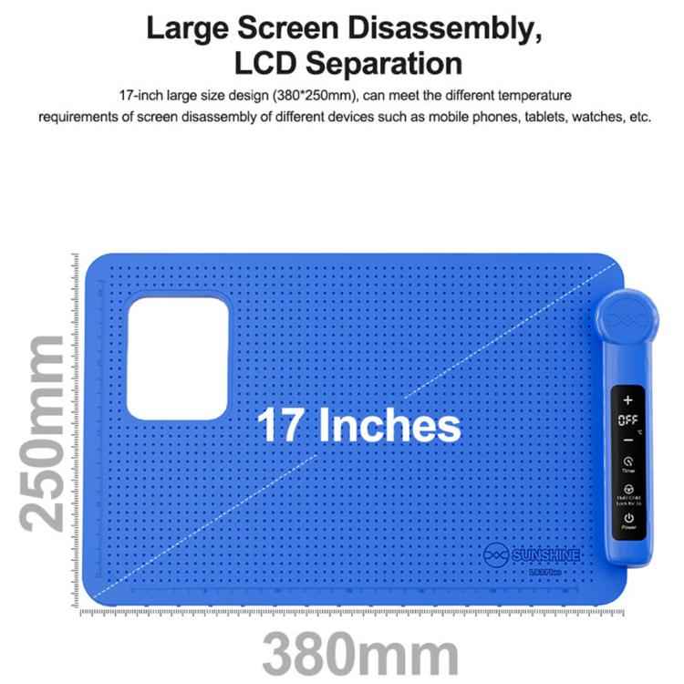 SUNSHINE LS3 Plus 17 inch LCD Screen Intelligent Temperature Control Heating Stage Separator Pad, US Plug, EU Plug