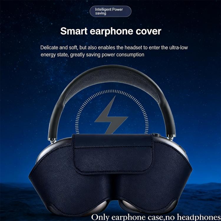 PU Vegan Leather Magnetic Buckle Headphone Protective Cover, For AirPods Max 2 / Max