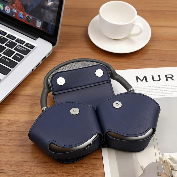 PU Vegan Leather Magnetic Buckle Headphone Protective Cover, For AirPods Max 2 / Max