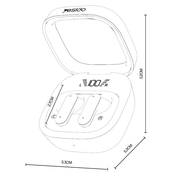 Yesido TWS36 TWS Wireless Bluetooth Earphone, TWS36