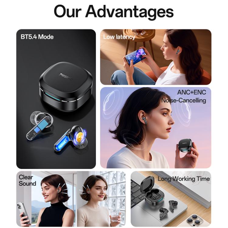 Yesido TWS37 TWS ANC ENC Noise Reduction Wireless Bluetooth Earphone, TWS37