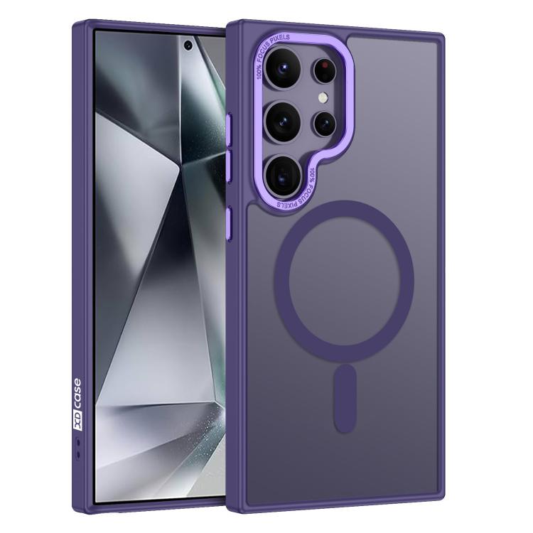 XDcase Metal Lens Frame Skin Feel Magnetic Phone Case, For Samsung Galaxy S25 5G, For Samsung Galaxy S25+ 5G, For Samsung Galaxy S25 Ultra 5G, For Samsung Galaxy S24 Ultra 5G, For Samsung Galaxy S24+ 5G