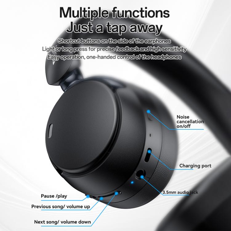 Yesido EP11 Dual-Mode Noise Reduction Over-Ear Bluetooth Headphones, EP11