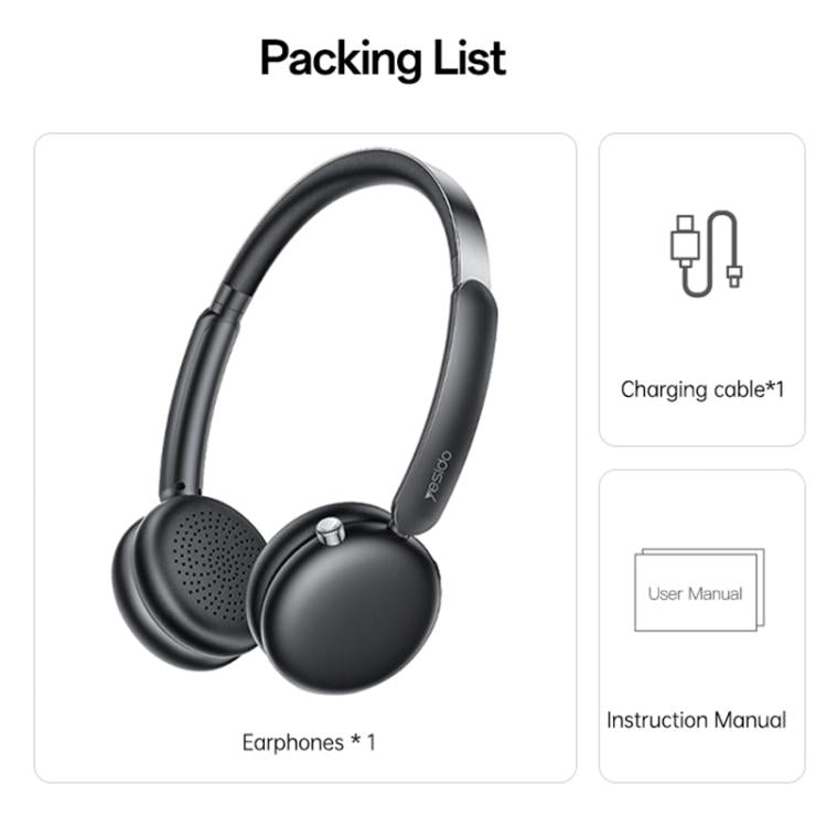 Yesido EP13 Dual-Mode Noise Reduction Mini Over-Ear Wireless Headphones, EP13