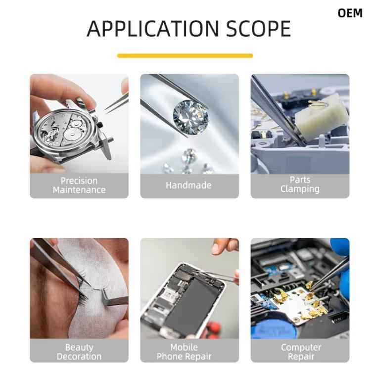 BEST Non-magnetic High Hardness Stainless Steel Tweezers, BST-Q11, BST-Q12, BST-Q13, BST-Q14