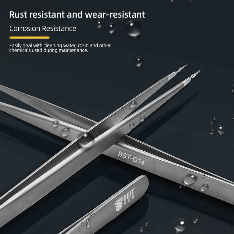 BEST Non-magnetic High Hardness Stainless Steel Tweezers, BST-Q11, BST-Q12, BST-Q13, BST-Q14