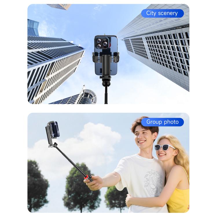 F07 410mm Mini Portable Wireless Remote Control Quadrapod Selfie Stick, No Fill Light, with 1pc D9 Fill Light, with 2pcs D9 Fill Lights