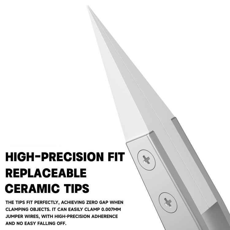 LUOWEI High-Temperature Resistant Insulating Non-Magnetic Tweezers, IS-50, IS-60
