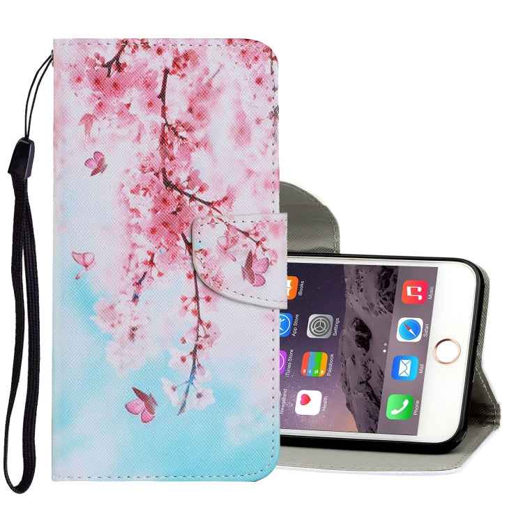 Coloured Drawing Pattern Horizontal Flip PU Leather Case with Holder & Card Slots & Wallet & Lanyard, For iPhone 6 & 6s, For iPhone 6 Plus & 6s Plus, For iPhone 8 Plus & 7 Plus