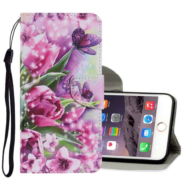 Coloured Drawing Pattern Horizontal Flip PU Leather Case with Holder & Card Slots & Wallet & Lanyard, For iPhone 6 & 6s, For iPhone 6 Plus & 6s Plus, For iPhone 8 Plus & 7 Plus