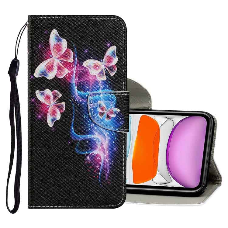 Coloured Drawing Pattern Horizontal Flip PU Leather Case with Holder & Card Slots & Wallet & Lanyard, For iPhone 8 & 7, For iPhone 11, For iPhone 11 Pro