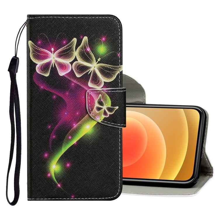 Coloured Drawing Pattern Horizontal Flip PU Leather Case with Holder & Card Slots & Wallet & Lanyard, For iPhone XS Max, For iPhone 12 mini, For iPhone 12 / 12 Pro
