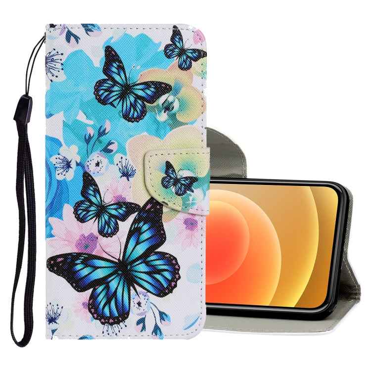 Coloured Drawing Pattern Horizontal Flip PU Leather Case with Holder & Card Slots & Wallet & Lanyard, For iPhone XS Max, For iPhone 12 mini, For iPhone 12 / 12 Pro