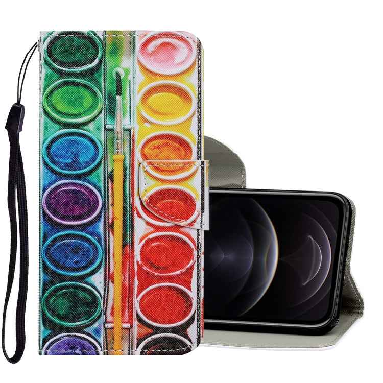 Coloured Drawing Pattern Horizontal Flip PU Leather Case with Holder & Card Slots & Wallet & Lanyard, For iPhone XS Max, For iPhone 12 mini, For iPhone 12 / 12 Pro
