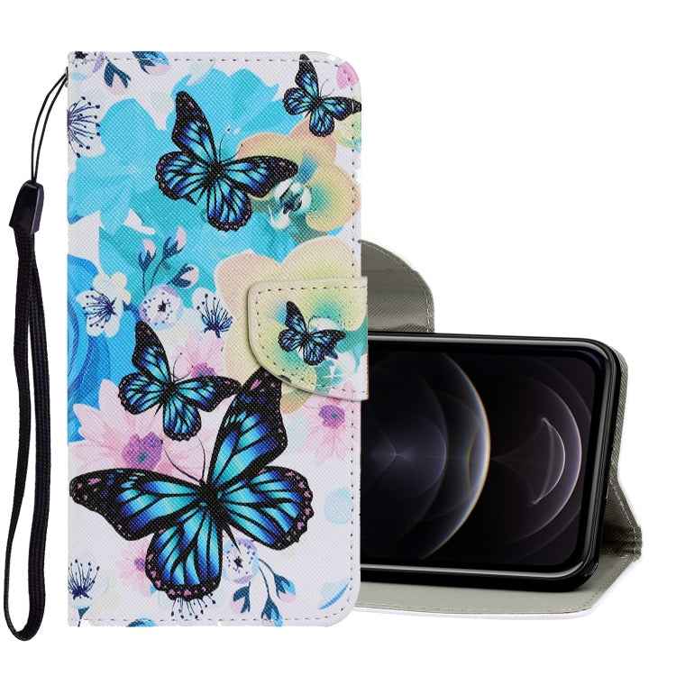 Coloured Drawing Pattern Horizontal Flip PU Leather Case with Holder & Card Slots & Wallet & Lanyard, For iPhone XS Max, For iPhone 12 mini, For iPhone 12 / 12 Pro