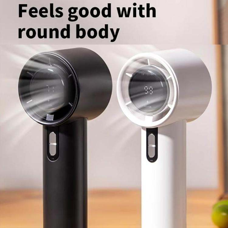 100-gear High Speed Handheld Fan Bladeless Mini Digital Display Small Fan, 1800mAh, 3000mAh