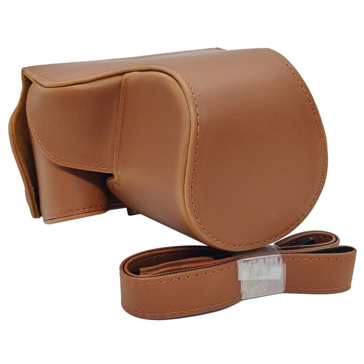 Full Body Vegan Leather Camera Case Bag with Strap, For Canon PowerShot SX50 HS