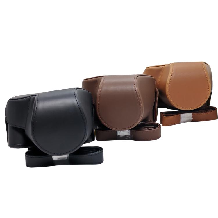 Full Body Vegan Leather Camera Case Bag with Strap, For Canon PowerShot SX50 HS