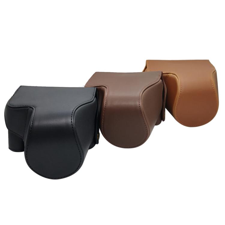 Full Body Vegan Leather Camera Case Bag with Strap, For Canon PowerShot SX50 HS
