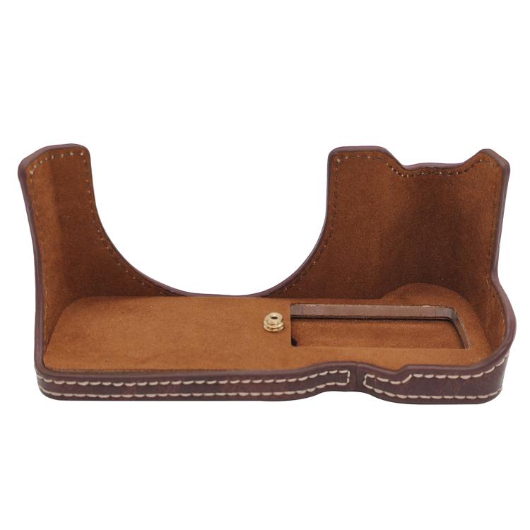 Vegan Leather Camera Half Case Base, For Canon PowerShot V1