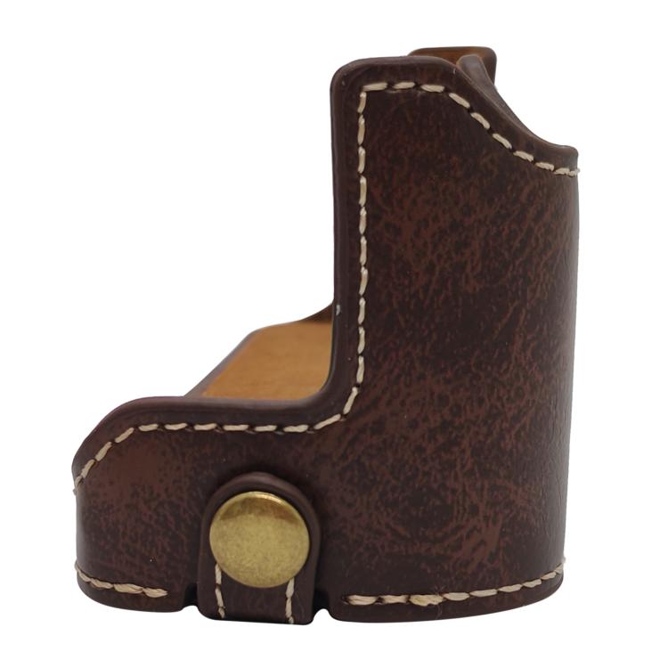 Vegan Leather Camera Half Case Base, For Canon PowerShot V1
