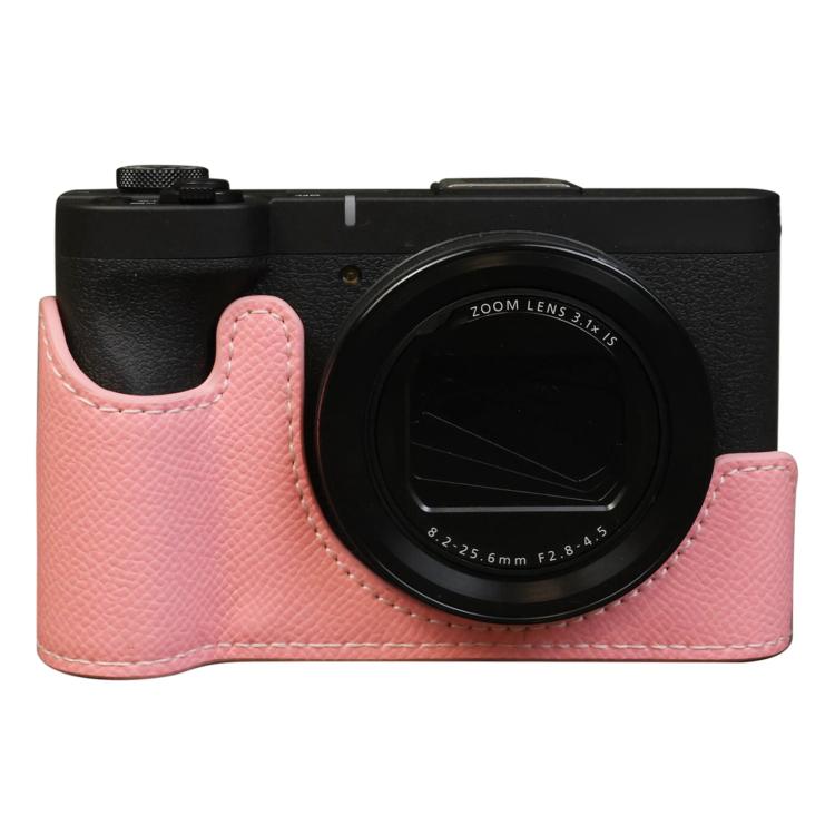 Palm Texture Vegan Leather Camera Half Case Base, For Canon PowerShot V1