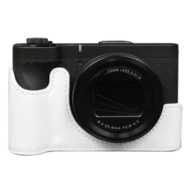 Palm Texture Vegan Leather Camera Half Case Base, For Canon PowerShot V1
