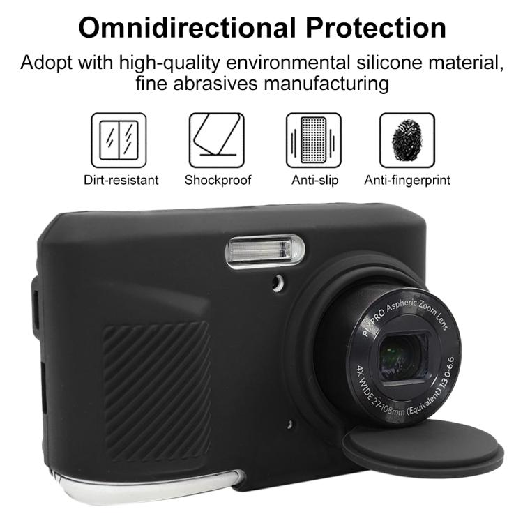 Glossy Soft Silicone Protective Case, For Kodak Pixpro FZ45