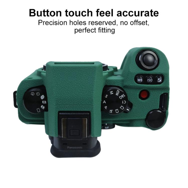 Litchi Texture Soft Silicone Protective Case, For Panasonic LUMIX DC-S5 II / DC-S5M2GK