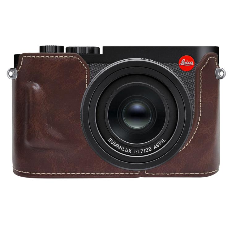 Vegan Leather Camera Half Case Base, For Leica Q3