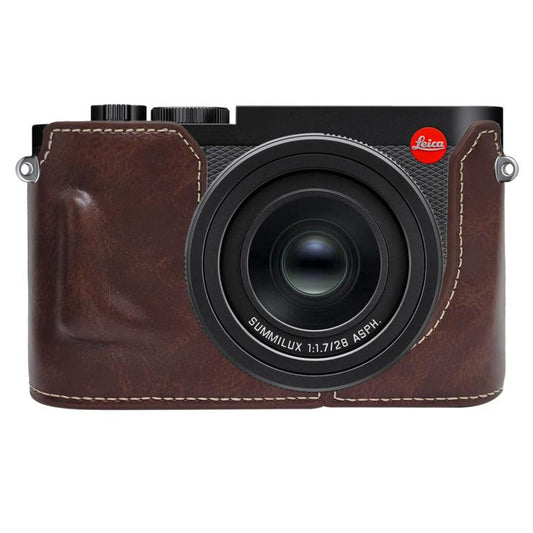 Vegan Leather Camera Half Case Base, For Leica Q3