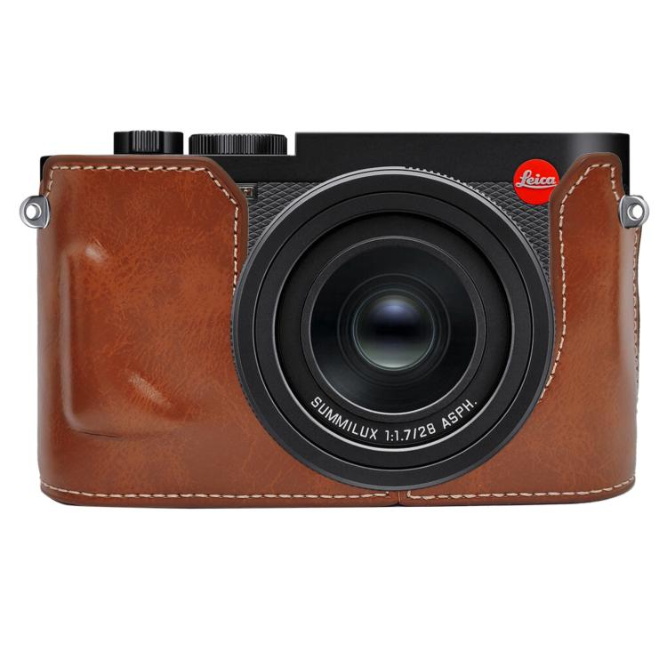 Vegan Leather Camera Half Case Base, For Leica Q3