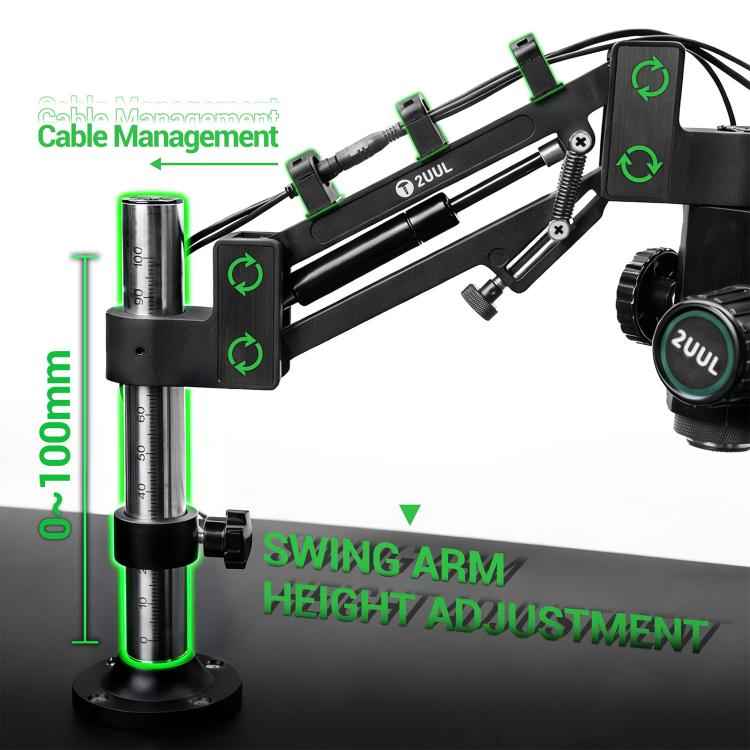 2UUL MS71 Adjustable Damping Microscope Boom Arm Stand