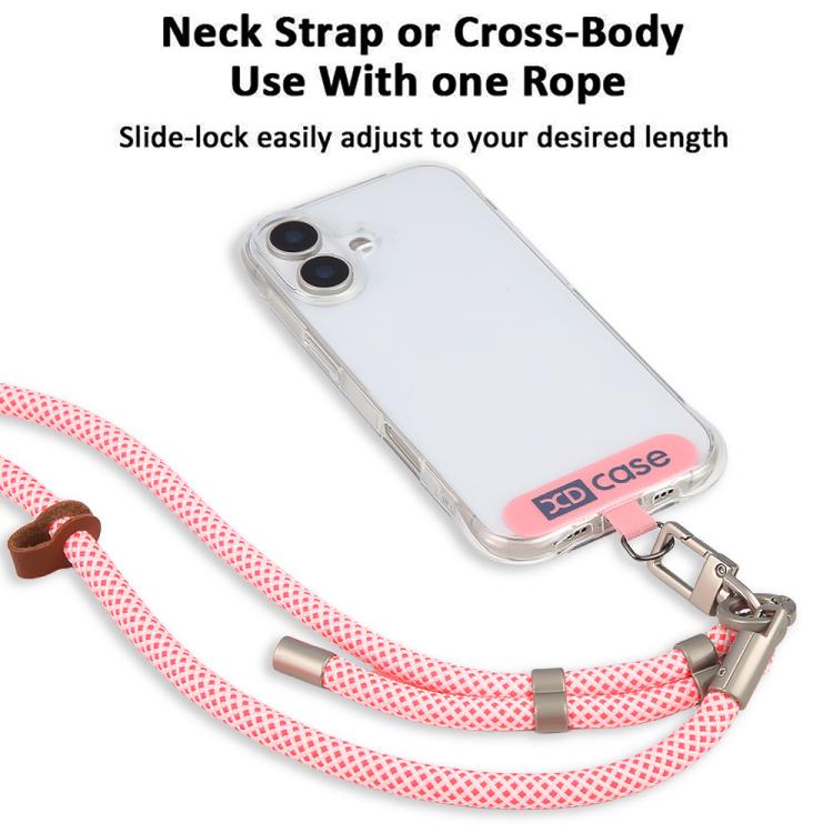 XDcase Anti-Lost Phone Lanyard with Metal Buckle & Gasket, Adjustable Length: 41-77cm