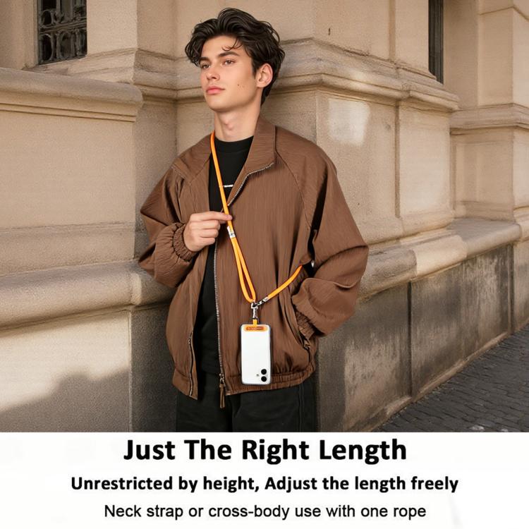 XDcase Anti-Lost Phone Lanyard with Metal Buckle & Gasket, Adjustable Length: 41-77cm